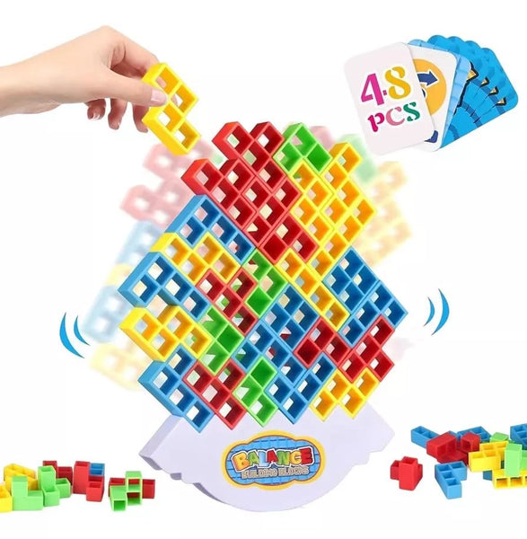 Tetris en Torre, 48 piezas 🌈 - El juego más adictivo para tu mente